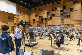 本学音楽科がテレビ取材を受けました