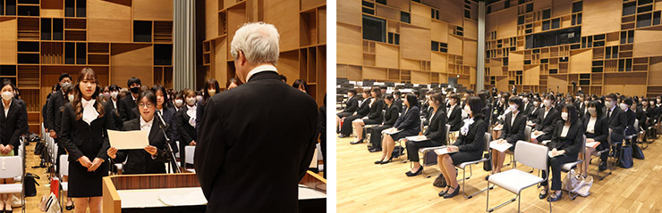 第６３回入学式・第４５回専攻科入学式