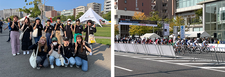 サービスラーニング、OITAサイクルフェス参加写真