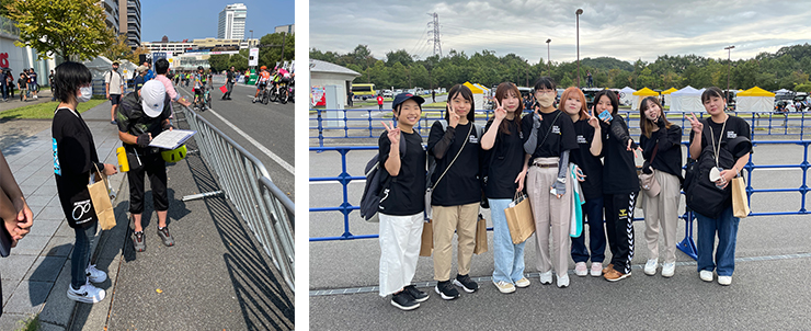 サービスラーニング、OITAサイクルフェス参加写真