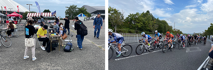 サービスラーニング、OITAサイクルフェス参加写真